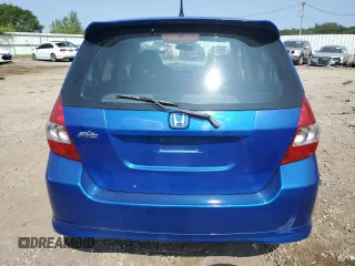 2007 Honda Fit Sport with VIN JHMGD38647S047784, listed as a Copart auction lot 68098994 with 0 mi miles and Salvage Title. Bid and sale history available at carsss.com. Image 6.