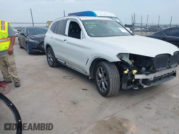 2023 BMW X3 sDrive30i with VIN 5UX43DP07P9P65068, listed as a IAAI auction lot 41935656 with 23,919 mi miles and . Bid and sale history available at DreamBid. Image 1.