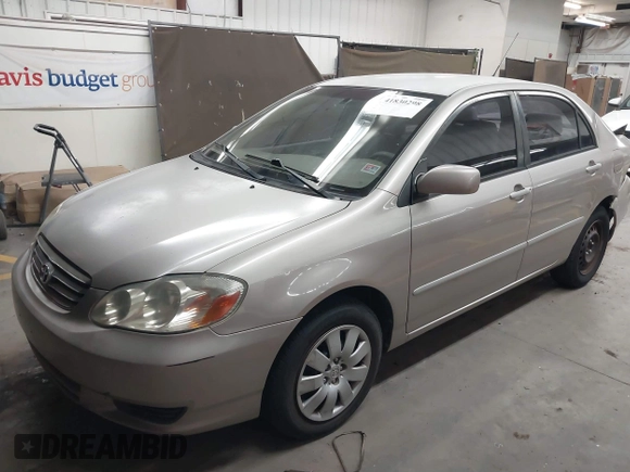 2003 Toyota Corolla CE with VIN 1NXBR32E63Z159929, listed as a IAAI auction lot 41830298 with 158,599 mi miles and . Bid and sale history available at DreamBid. Image 2.