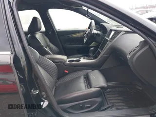 2018 Infiniti Q50 RED SPORT 400 with VIN JN1FV7ARXJM481650, listed as a IAAI auction lot 41572515 with 75,957 mi miles. Bid and sale history available at carsss.com. Image 5.