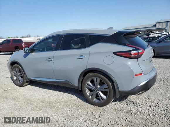 2024 Nissan Murano Platinum z VIN 5N1AZ2DS4RC111918, wystawiony jako Copart lot #52519005 z przebiegiem 18 681 mil mil oraz Szkoda całkowita • Salvage title. Historia ofert i sprzedaży dostępna na DreamBid. Obrazek 2.