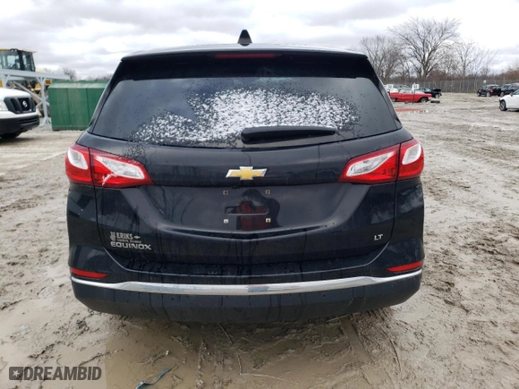 2020 Chevrolet Equinox LT with VIN 3GNAXKEV4LL322378, listed as a Copart auction lot 48140825 with 107,617 mi miles and Salvage Title. Bid and sale history available at carsss.com. Image 6.
