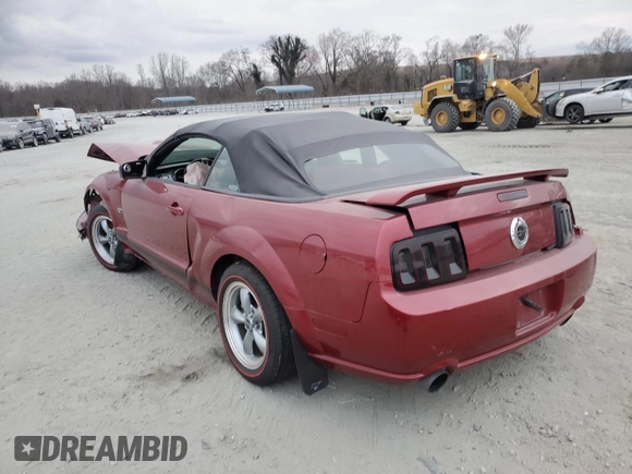 2006 Ford Mustang GT Deluxe with VIN 1ZVHT85H965218583, listed as a Copart auction lot 47799365 with Not Provided miles and Salvage Title. Bid and sale history available at carsss.com. Image 2.
