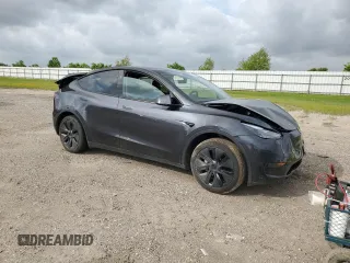 2024 Tesla Model Y с VIN 7SAYGDED4RA329638, выставлен на аукционе Copart как лот 54562525 с пробегом 8 606 миль миль и Списание • Salvage title. История ставок и продаж доступна на DreamBid. Изображение 4.
