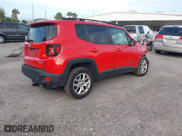 2015 Jeep Renegade Latitude with VIN ZACCJABT6FPC27221, listed as a IAAI auction lot 40810159 with Not Provided miles. Bid and sale history available at carsss.com. Image 4.
