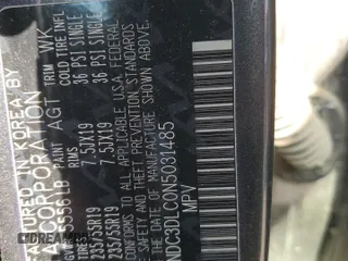 2022 Kia EV6 Wind z VIN KNDC3DLC0N5031485, wystawiony jako Copart lot #54117835 z przebiegiem Nie podano mil oraz Szkoda całkowita • Salvage title. Historia ofert i sprzedaży dostępna na DreamBid. Obrazek 12.