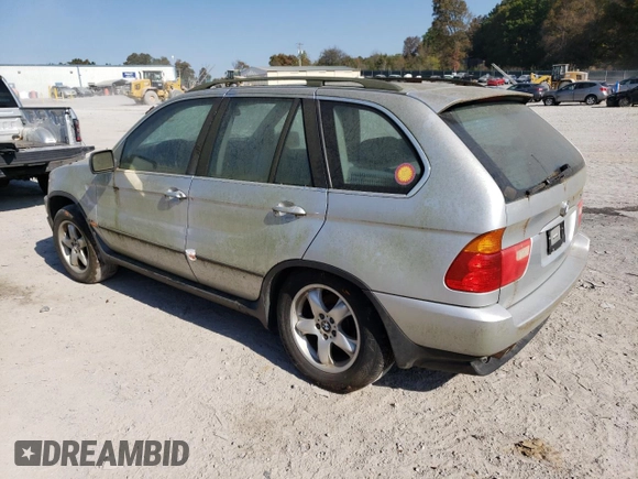 2002 BMW X5 4.4i with VIN 5UXFB33542LH38898, listed as a Copart auction lot 75310454 with 186,168 mi miles and Clean Title. Bid and sale history available at carsss.com. Image 2.