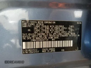 2008 Toyota RAV4 Sport with VIN JTMBK32V486047120, listed as a Copart auction lot 44436455 with 190,085 mi miles and Salvage Title. Bid and sale history available at carsss.com. Image 13.