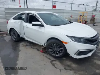2019 Honda Civic Sedan EX with VIN 19XFC1F38KE210039, listed as a IAAI auction lot 41870809 with 23,391 mi miles. Bid and sale history available at carsss.com. Image 1.