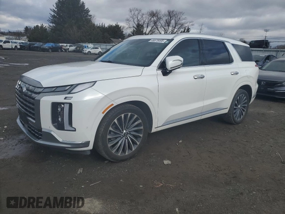 2023 Hyundai Palisade Limited z VIN KM8R5DGE7PU533771, wystawiony jako Copart lot #46678495 z przebiegiem 58 635 mil mil oraz Szkoda całkowita • Salvage title. Historia ofert i sprzedaży dostępna na DreamBid. Obrazek 1.