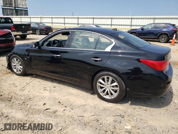 2015 Infiniti Q50 Premium with VIN JN1BV7AR6FM417210, listed as a Copart auction lot 63733915 with 95,926 mi miles and Salvage title. Bid and sale history available at DreamBid. Image 2.