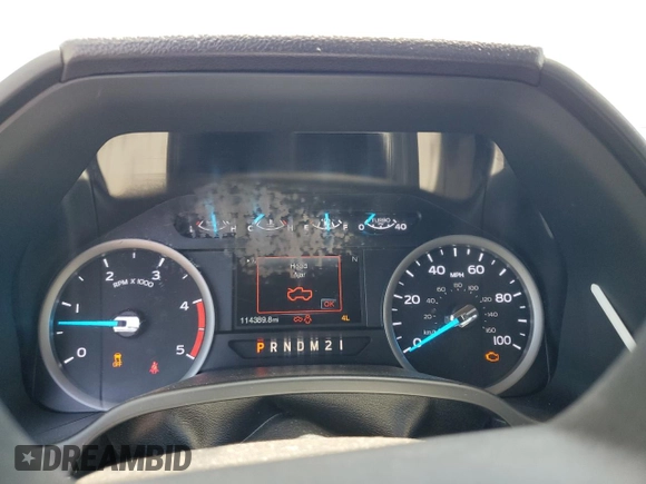 2019 Ford F-350 XL with VIN 1FT8X3BT0KEE13291, listed as a Copart auction lot 62368685 with 114,389 mi miles and Salvage title. Bid and sale history available at DreamBid. Image 9.