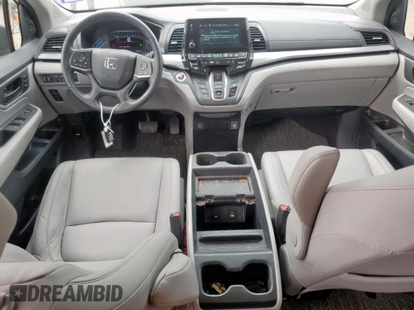 2023 Honda Odyssey EX-L с VIN 5FNRL6H64PB079338, выставлен на аукционе Copart как лот 57666505 с пробегом 39 807 миль миль и Списание • Salvage title. История ставок и продаж доступна на DreamBid. Изображение 8.