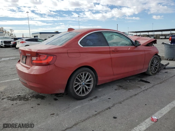 2016 BMW 2 Series 228i with VIN WBA1F9C52GV544296, listed as a Copart auction lot 89154425 with 100,921 mi miles and Salvage Title. Bid and sale history available at carsss.com. Image 3.