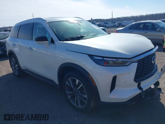 2023 Infiniti QX60 Luxe с VIN 5N1DL1FS5PC374874, выставлен на аукционе IAAI как лот 41754438 с пробегом 21 064 миль миль и . История ставок и продаж доступна на DreamBid. Изображение 1.