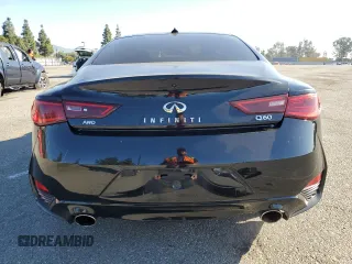 2019 Infiniti Q60 Luxe with VIN JN1EV7EL8KM290926, listed as a Copart auction lot 46810025 with 46,848 mi miles and Salvage Title. Bid and sale history available at DreamBid. Image 6.