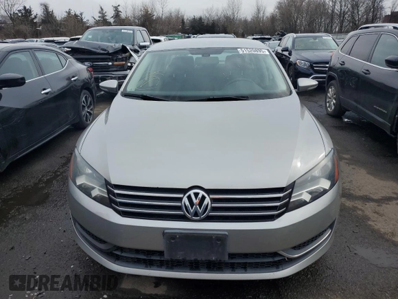 2012 Volkswagen Passat S with VIN 1VWAP7A34CC004439, listed as a Copart auction lot 57139995 with 91,429 mi miles and Salvage title. Bid and sale history available at DreamBid. Image 5.