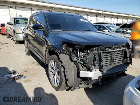 2023 Ford Explorer Platinum with VIN 1FM5K8HCXPGB48019, listed as a Copart auction lot 42114015 with 20,440 mi miles and Salvage title. Bid and sale history available at DreamBid. Image 4.