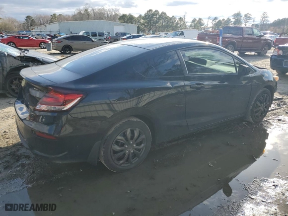 2014 Honda Civic Coupe LX with VIN 2HGFG3B57EH505523, listed as a Copart auction lot 48161055 with 78,045 mi miles and Salvage Title. Bid and sale history available at carsss.com. Image 3.