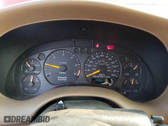 2000 Oldsmobile Bravada z VIN 1GHDT13W6Y2308007, wystawiony jako Copart lot #63862394 z przebiegiem 142 617 mil mil oraz Szkody całkowita. Historia ofert i sprzedaży dostępna na DreamBid. Obrazek 9.