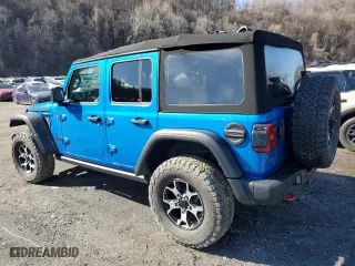 2022 Jeep Wrangler Unlimited Rubicon with VIN 1C4JJXFM7NW237044, listed as a Copart auction lot 51639825 with 0 mi miles and Salvage Title. Bid and sale history available at carsss.com. Image 2.