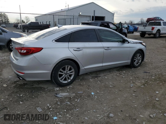 2017 Hyundai Sonata 2.4L with VIN 5NPE24AF0HH539887, listed as a Copart auction lot 50719265 with 56,849 mi miles and Salvage Title. Bid and sale history available at carsss.com. Image 3.