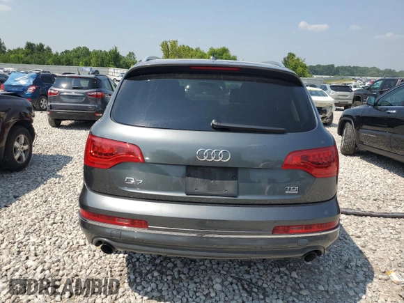 2012 Audi Q7 Premium Plus with VIN WA1LMAFEXCD007281, listed as a Copart auction lot 64608865 with 155,575 mi miles and Clean title. Bid and sale history available at DreamBid. Image 6.