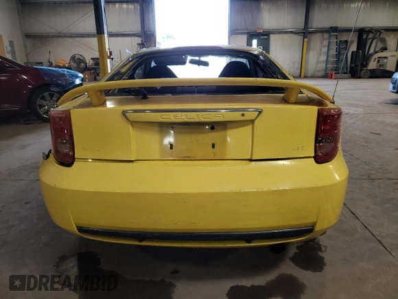 2003 Toyota Celica GT with VIN JTDDR32T930150872, listed as a Copart auction lot 76353954 with 129,294 mi miles and Salvage Title. Bid and sale history available at carsss.com. Image 6.