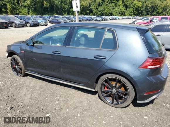 2021 Volkswagen Golf GTI S with VIN 3VW6T7AU7MM005255, listed as a Copart auction lot 89120705 with 26,103 mi miles and Salvage Title. Bid and sale history available at carsss.com. Image 2.