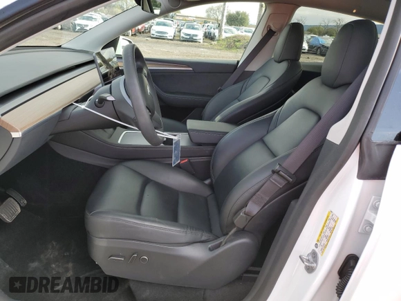 2023 Tesla Model Y Long Range with VIN 7SAYGDEEXPF844622, listed as a Copart auction lot 49094465 with 35,191 mi miles and Salvage Title. Bid and sale history available at DreamBid. Image 7.