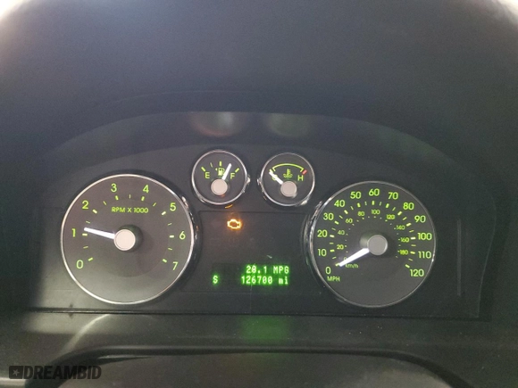 2007 Mercury Milan Premier with VIN 3MEHM081X7R618245, listed as a Copart auction lot 43579585 with 126,700 mi miles and Salvage Title. Bid and sale history available at carsss.com. Image 9.