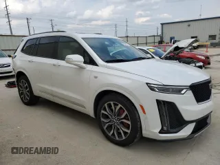 2023 Cadillac XT6 AWD Sport with VIN 1GYKPGRS1PZ142911, listed as a Copart auction lot 63526074 with 21,982 mi miles and Clean Title. Bid and sale history available at carsss.com. Image 4.