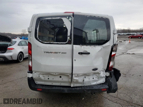 2024 Ford Transit Cargo with VIN 1FTBR1Y82RKA62547, listed as a Copart auction lot 51338505 with 6,979 mi miles and Clean Title. Bid and sale history available at DreamBid. Image 6.