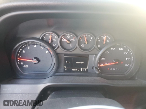 2020 Chevrolet Silverado 1500 Work Truck with VIN 3GCNWAEH9LG214560, listed as a Copart auction lot 86404664 with 122,475 mi miles and Salvage Title. Bid and sale history available at DreamBid. Image 9.