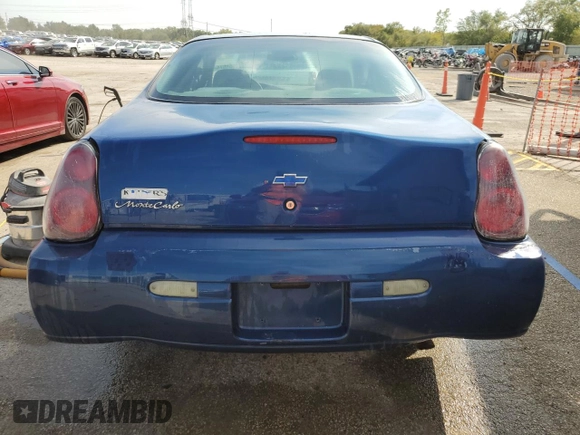 2004 Chevrolet Monte Carlo LS with VIN 2G1WW12E949318940, listed as a Copart auction lot 71954674 with 209,234 mi miles and Salvage Title. Bid and sale history available at carsss.com. Image 6.