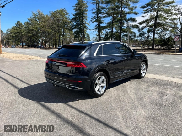2019 Audi Q8 Premium with VIN WA1AVAF17KD016018, listed as a Copart auction lot 53399285 with 109,846 mi miles and Clean Title. Bid and sale history available at carsss.com. Image 4.