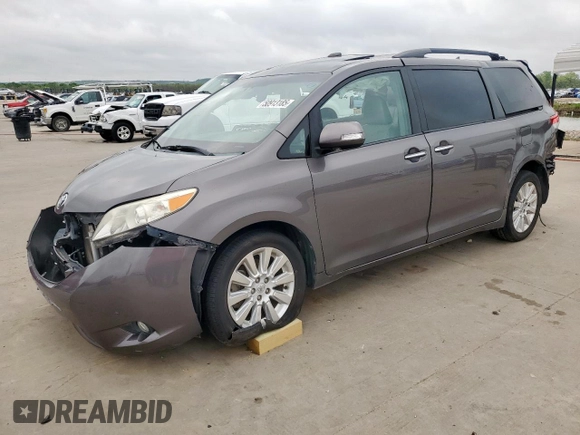 2013 Toyota Sienna XLE AAS with VIN 5TDYK3DC1DS290819, listed as a Copart auction lot 50913185 with 108,765 mi miles and Non Repairable. Bid and sale history available at carsss.com. Image 1.