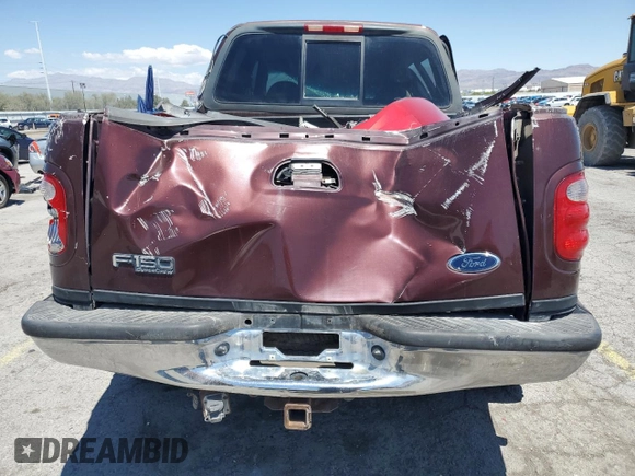 2001 Ford F-150 XLT with VIN 1FTRW08L31KE43205, listed as a Copart auction lot 56141495 with Not provided miles and Non repairable. Bid and sale history available at DreamBid. Image 6.