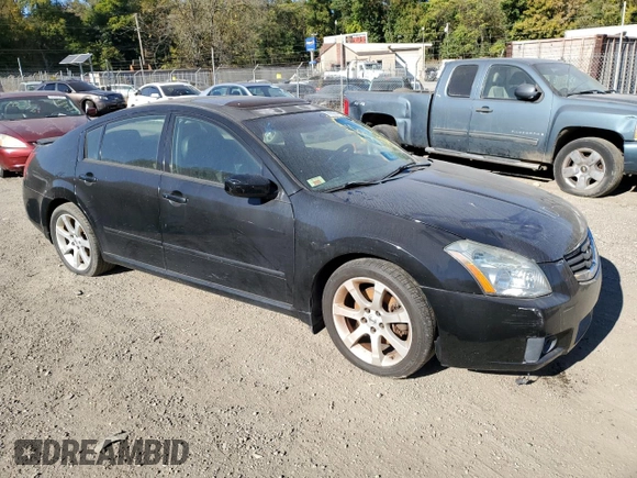 2008 Nissan Maxima 3.5 SE with VIN 1N4BA41E48C827541, listed as a Copart auction lot 76682744 with 0 mi miles and Salvage Title. Bid and sale history available at carsss.com. Image 4.