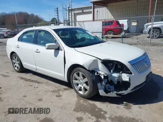 2010 Mercury Milan Premier with VIN 3MEHM0JA3AR637172, listed as a IAAI auction lot 41852920 with 123,538 mi miles. Bid and sale history available at carsss.com. Image 1.