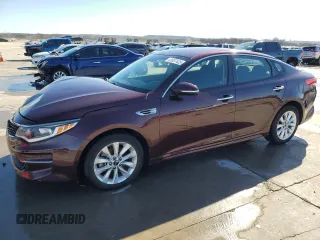 2016 Kia Optima LX with VIN 5XXGT4L35GG082108, listed as a Copart auction lot 41837425 with 78,022 mi miles and Salvage Title. Bid and sale history available at carsss.com. Image 1.