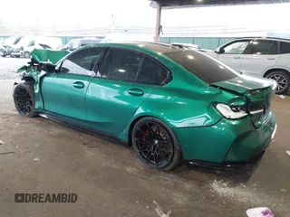 2024 BMW M3 Competition with VIN WBS33AY02RFS17759, listed as a IAAI auction lot 40945738 with 8,121 mi miles and . Bid and sale history available at DreamBid. Image 3.