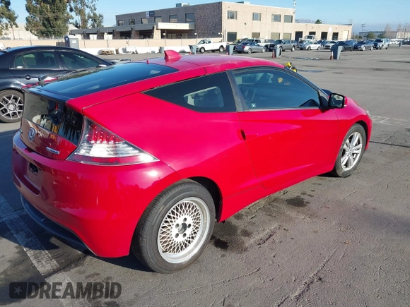 2011 Honda CR-Z with VIN JHMZF1D46BS010367, listed as a IAAI auction lot 41136945 with 125,437 mi miles. Bid and sale history available at carsss.com. Image 4.