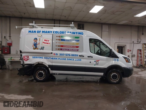 2018 Ford Transit with VIN 1FTYR1CM6JKA12527, listed as a IAAI auction lot 41117614 with 93,048 mi miles and . Bid and sale history available at DreamBid. Image 14.