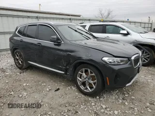 2023 BMW X3 xDrive30i with VIN 5UX53DP04P9N51157, listed as a Copart auction lot 48352945 with Not Provided miles and Salvage Title. Bid and sale history available at DreamBid. Image 4.