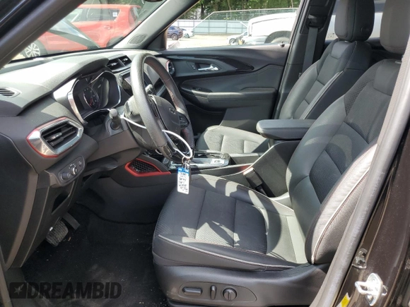 2021 Chevrolet TrailBlazer RS with VIN KL79MTSL3MB157663, listed as a Copart auction lot 55163974 with 24,296 mi miles and Salvage Title. Bid and sale history available at DreamBid. Image 7.