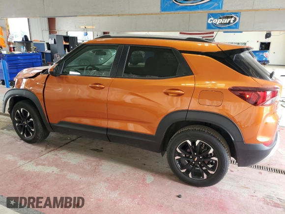 2022 Chevrolet TrailBlazer LT with VIN KL79MRSL7NB038700, listed as a Copart auction lot 59368614 with 34,463 mi miles and Salvage Title. Bid and sale history available at DreamBid. Image 2.