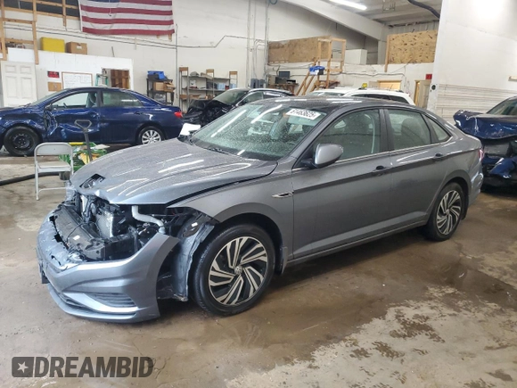 2021 Volkswagen Jetta SEL with VIN 3VWE57BU1MM089075, listed as a Copart auction lot 61463625 with 76,237 mi miles and Salvage title. Bid and sale history available at DreamBid. Image 1.