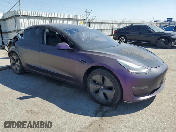 2019 Tesla Model 3 Long Range with VIN 5YJ3E1EB0KF437418, listed as a Copart auction lot 50729915 with 105,148 mi miles and Salvage Title. Bid and sale history available at DreamBid. Image 4.