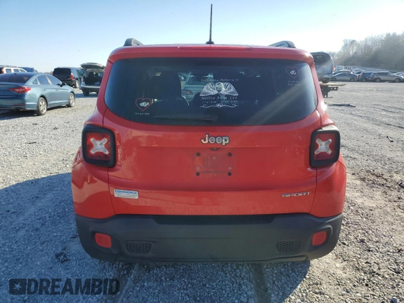 2016 Jeep Renegade Sport with VIN ZACCJAAT6GPE36896, listed as a Copart auction lot 45937515 with 109,468 mi miles and Salvage Title. Bid and sale history available at DreamBid. Image 6.